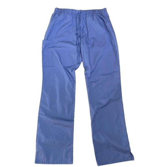 Red Panda Maevn 9726 Full Elastic Cargo Scrub Pants Ceil Blue Healthcare Size M - Picture 1 of 8